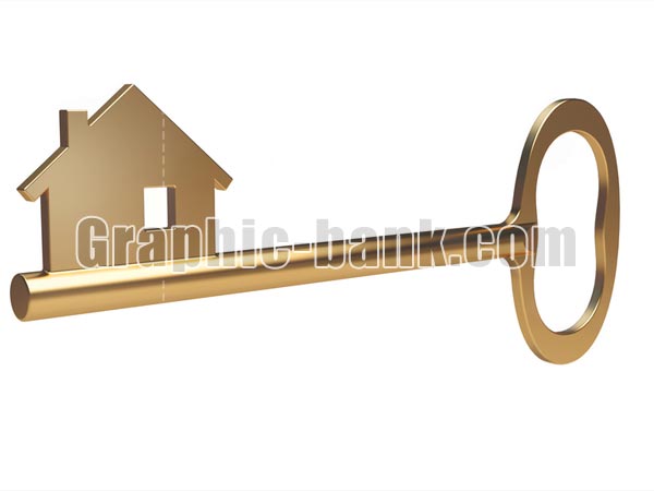 تصویر کلید و کلید طلایی خانه