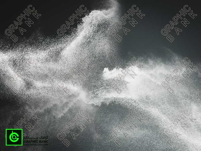 تصویر ذرات پخش شده در هوا