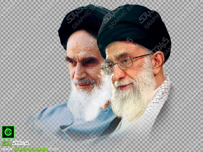تصویر دوربری شده امام خمینی (ره) و امام خامنه ای